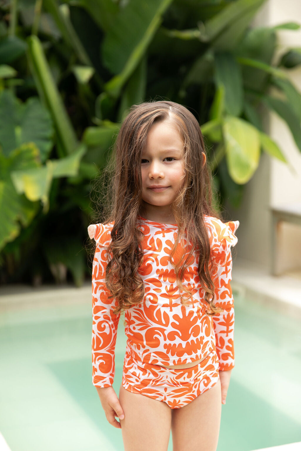 Alana Coral Leaves Top & Tea Coral Leaves Bottom