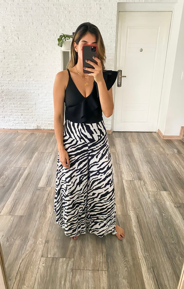 Zebra Palazo Pants