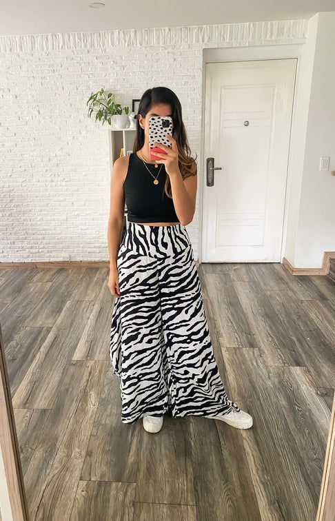 Zebra Palazo Pants