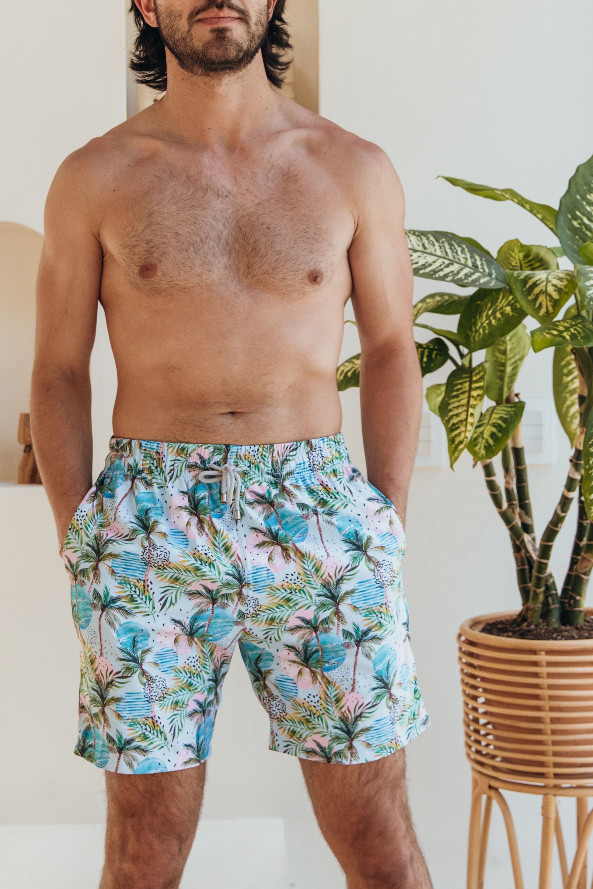 Tropical Palms Men Trunk